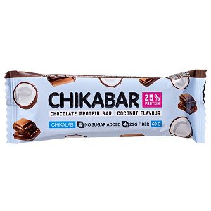 Батончик CHIKALAB глазированный CHIKABAR Coconut 60 г 1 уп.х 20 шт.