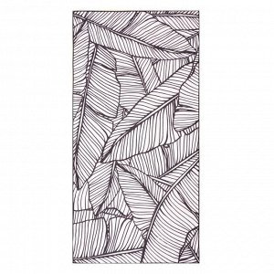 Полотенце пляжное с ручками  «Листья», 70*140 см,250гр/м2,100%п/э