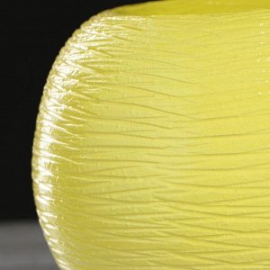 Ваза керамика настольная "Шарик", жёлтая, 15 см, микс