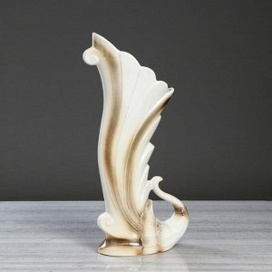 Ваза керамическая "Жар-птица", напольная, белая, 50 см, микс