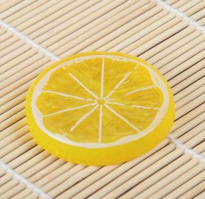 Муляж кусочек лимон d-5 см