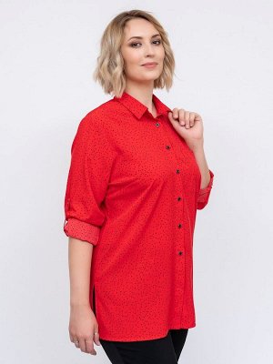 Блуза Круиз красный черный