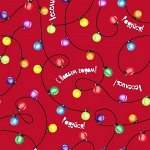 Бумага оберточная Новогоднее диско для сувенирной продукции в рулонах, с полноцветным декоративным рисунком, плотность 90 г/м2 / 100х70 (погрешность см арт.87425