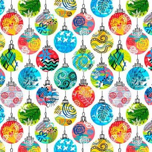 Бумага оберточная Новогодняя сказка для сувенирной продукции в рулонах, с полноцветным декоративным рисунком, плотность 90 г/м2 / 100х70 (погрешность см арт.87400