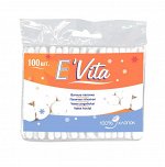 Палочки ватные E` Vita Полиэтилен 100 шт