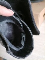 Ботинки Болеро, артикул D17186, цвет черный, материал кожа иск