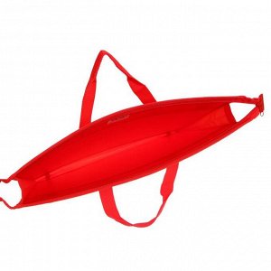 Папка для чертежей и рисунков А3 с ручками, пластиковая, молния сверху, 420 х 343 х 50 мм, плечевой ремень, красная