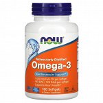Now Foods, омега-3, очищенная на молекулярном уровне, 100капсул
