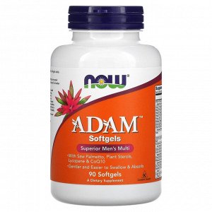 Now Foods, ADAM, эффективные мультивитамины для мужчин, 90 капсул