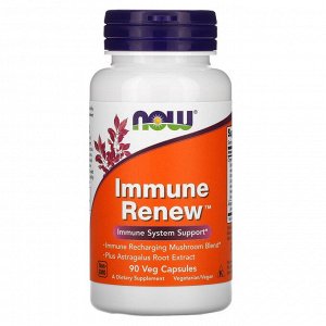Now Foods, Immune Renew, добавка для поддержки иммунитета, 90 растительных капсул