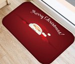Коврик придверный, новогодний принт, надпись &quot;Merry Christmas&quot;