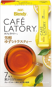 Крепкий чай из юдзу Blendy Cafe Latory Stick (7 стиков) 45,5г 1/24 Япония