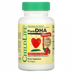 ChildLife, Чистая ДГК, вкус натуральных ягод, 90 мягких таблеток