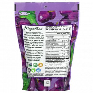 MegaFood, Мультивитамины для детей в жевательных пастилках, виноград, 30 жевательных пастилок в индивидуальной упаковке