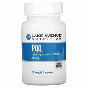 Lake Avenue Nutrition, PQQ (pyrroloquinoline quinone), 10 mg, 60 Veggie Capsules