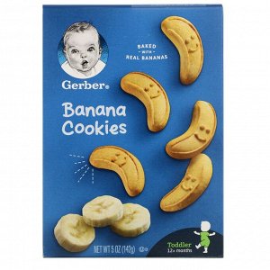 Gerber, банановое печенье, для детей старше 12 месяцев, 142 г (5 унций)