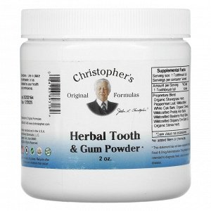 Christopher's Original Formulas, травяной порошок для зубов и десен, 56 г (2 унции)