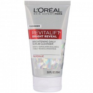 L'Oreal, Ежедневный очищающий скраб для сияния кожи Revitalift Bright Reveal, 150 мл