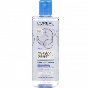 L'Oreal, Мицеллярная очищающая вода, для всех типов кожи, 400 мл