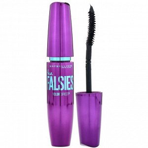 Maybelline, Тушь для ресниц Volum' Express, Falsies, угольно-черный цвет, 7,5 мл