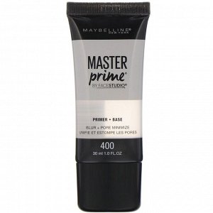 Maybelline, Основа под праймер FaceStudio, Master Prime, оттенок Blur + Pore Minimize, 30 мл