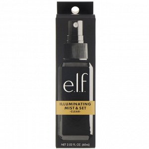 E.L.F., Спрей для фиксации макияжа Mist & Set, прозрачный, 60 мл