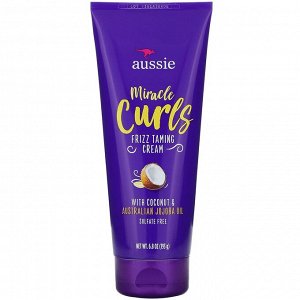 Aussie, Miracle Curls, Frizz Taming Cream, Coconut & Australian Jojoba Oil, 6.8 oz (193 g)
