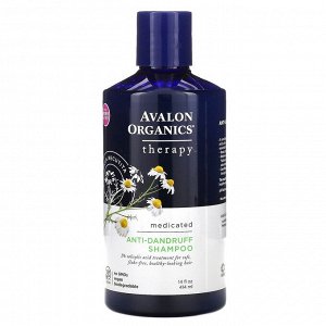 Avalon Organics, шампунь против перхоти, с ромашкой аптечной, 414 мл (14 жидк. унций)