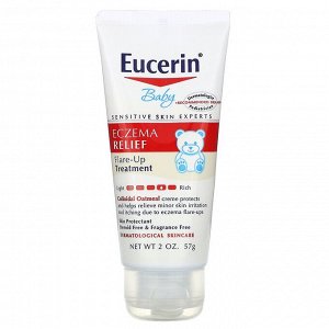 Eucerin, для детей, средство для лечения экземы в период обострений, без отдушки, 57 г (2 унции)