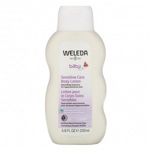 Weleda, детский лосьон для чувствительной кожи тела, экстракт белой мальвы, 200 мл (6,8 жидк. унции)