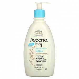 Aveeno, Baby, увлажняющий лосьон для ежедневного применения, для детей, без запаха, 354 мл (12 жидк. унций)