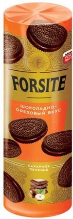 Печенье сахарное FORSITE Сэндвич с шоколадно-ореховым вкусом 220г /20