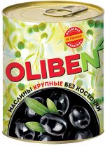 Маслины OLIBEN без косточки крупные ж/б 290мл