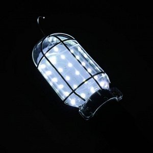 Светильник переносной светодиодный Luazon Lighting с выключателем, 10 Вт, 24 LED, 5 м, чёрный