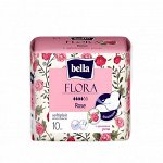 Прокладки гигиенические впитывающие Flora Роза 10 шт./уп.