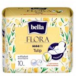 Прокладки женские Bella, Flora Tulip, 10 шт, с ароматом тюльпана