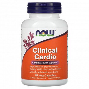 Now Foods, Clinical Cardio, Cardiovascular Support, 90 Veg Capsules