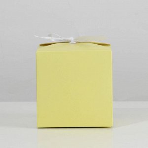 Коробка складная «Желтая», 12 ? 12 ? 12 см