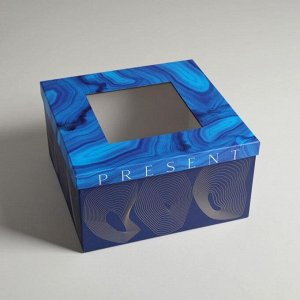 Набор коробок с PVC окном 3 в 1 «Текстуры», 18 ? 18 ? 10?22 ? 22 ? 12 см