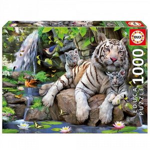 Пазл Белые Бенгальские тигры, 1000 элементов (Educa)
