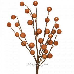 Декоративная ветка с ягодами Amber Berries 26 см (Kaemingk)