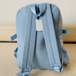 Рюкзак подростковый цвет бежево-голубой