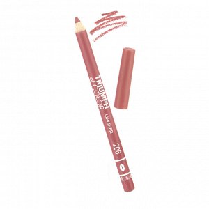 Карандаш д/губ TF TRIUMPH of COLOR lipliner, тон 206 warm pink/ темный розовый, ТФ, Триумф, TRIUMPH EXPS