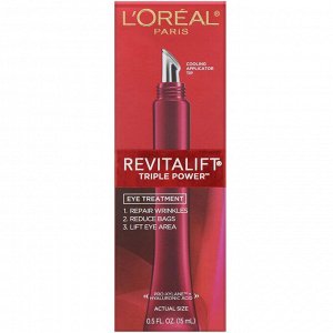 L'Oreal, Revitalift Triple Power, средство для кожи вокруг глаз, 15 мл