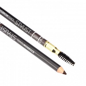 Карандаш д/бровей TF со щеточкой Eyebrow Pencil Stylist, тон 205 коричневый/dark brown