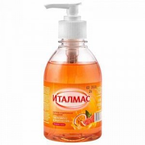 Жидкое мыло "Италмас" 0,25л,с дозатором, грейпфрут и маракуй