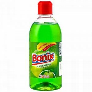 Средство для мытья посуды "Bonix" 0,5л, зеленое яблоко (Росс