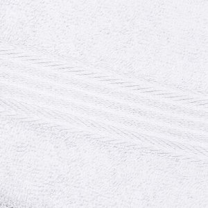 Полотенце махровое 35х60см, отбеленное, 325г/м2, белый (Росс