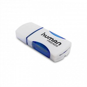 Картридер Human Friends  Speed Rate Impulse Blue.  Поддержка карт: MicroSD, T-Flash