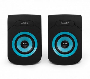 Колонки CBR CMS 366, Blue. 2х3 Вт, USB 2.0, покрытие софт-тач